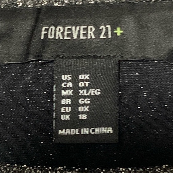 Forever21 Plus Metallic Knit Crop Top - Picture 3 of 3